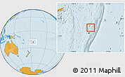 Political Location Map of Ha'apai, highlighted country