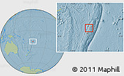 Savanna Style Location Map of Ha'apai, within the entire country, hill shading