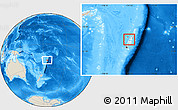 Shaded Relief Location Map of Ha'apai, highlighted country
