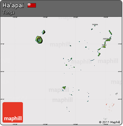 Satellite Map of Ha'apai, cropped outside