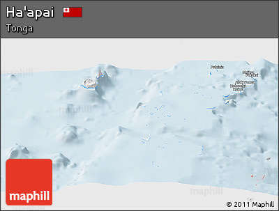 Classic Style Panoramic Map of Ha'apai