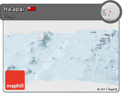 Classic Style Panoramic Map of Ha'apai