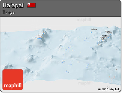 Classic Style Panoramic Map of Ha'apai
