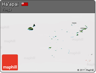 Satellite Panoramic Map of Ha'apai, cropped outside