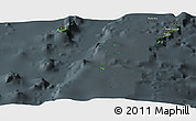 Satellite Panoramic Map of Ha'apai, darken, semi-desaturated