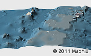 Shaded Relief Panoramic Map of Ha'apai, darken