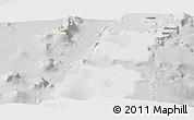 Shaded Relief Panoramic Map of Ha'apai, lighten, desaturated