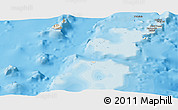 Shaded Relief Panoramic Map of Ha'apai, political outside