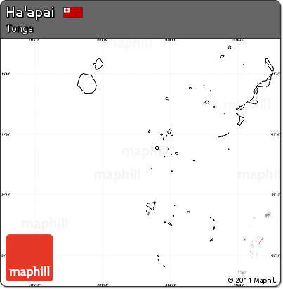 Blank Simple Map of Ha'apai, no labels
