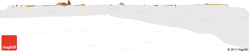Political Horizon Map of Tonga, cropped outside