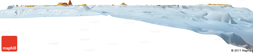 Political Shades Horizon Map of Tonga, lighten