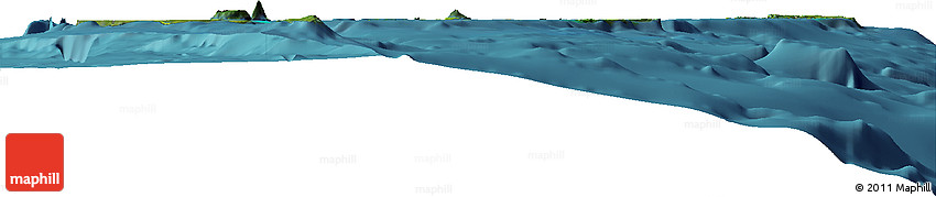 Satellite Horizon Map of Tonga, physical outside, satellite sea