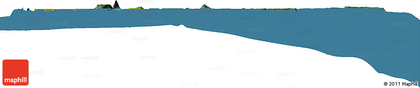 Satellite Horizon Map of Tonga, semi-desaturated, land only