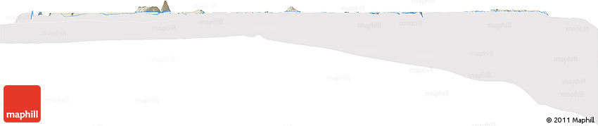 Shaded Relief Horizon Map of Tonga, cropped outside