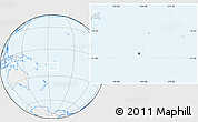 Gray Location Map of Tonga, lighten
