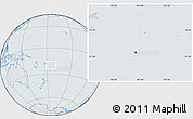 Gray Location Map of Tonga, lighten, semi-desaturated