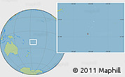 Shaded Relief Location Map of Tonga, savanna style outside