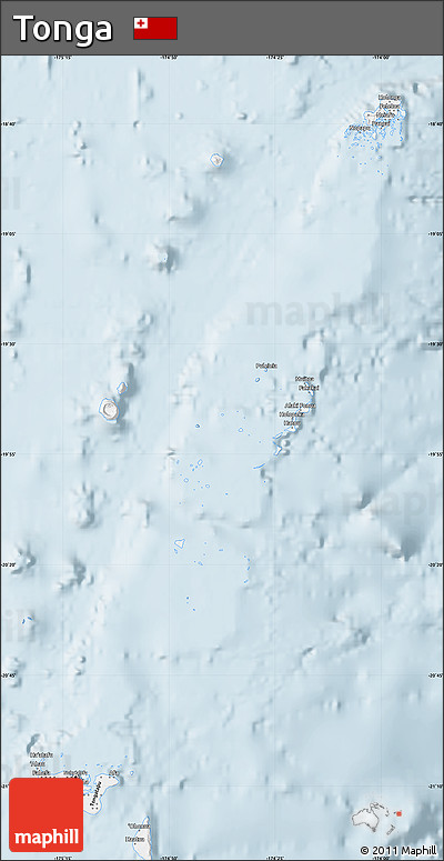 Gray Map of Tonga