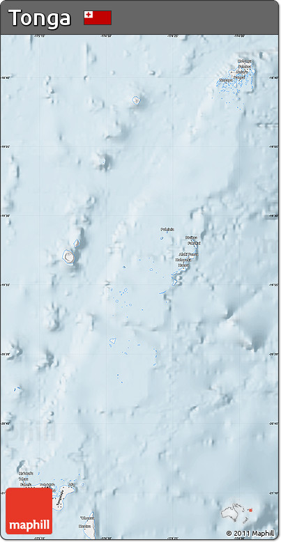 Gray Map of Tonga
