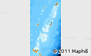 Political Map of Tonga, darken, land only