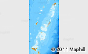 Political Map of Tonga, desaturated, land only
