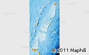 Political Map of Tonga, single color outside, shaded relief sea