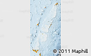 Political Shades Map of Tonga, lighten