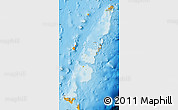 Political Shades Map of Tonga, physical outside