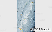 Political Shades Map of Tonga, semi-desaturated