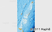 Political Shades Map of Tonga, shaded relief outside, bathymetry sea