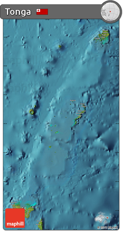 Satellite Map of Tonga