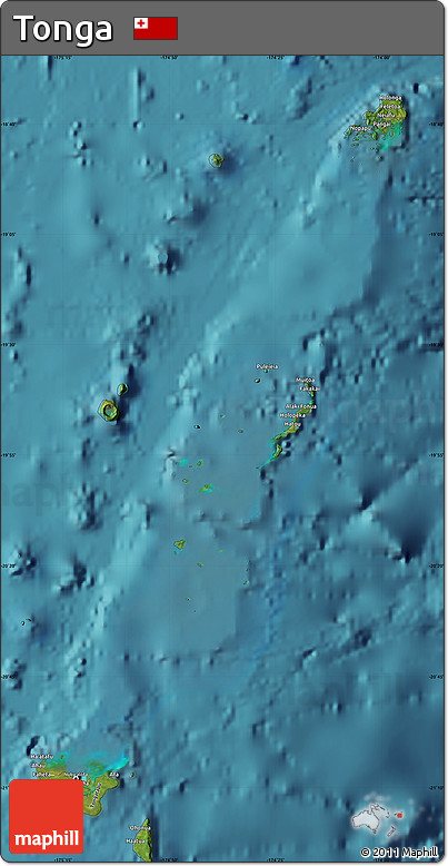 Satellite Map of Tonga