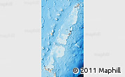 Shaded Relief Map of Tonga, darken, semi-desaturated, land only