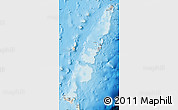 Shaded Relief Map of Tonga, semi-desaturated, land only