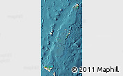 Shaded Relief Map of Tonga, single color outside, satellite sea