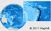 Shaded Relief Location Map of Niuas