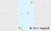 Political Shades Simple Map of Tonga, single color outside, borders and labels
