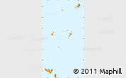 Political Shades Simple Map of Tonga, single color outside