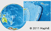 Physical Location Map of Vava'u, highlighted country