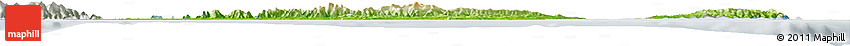 Physical Horizon Map of Trinidad and Tobago, lighten, semi-desaturated