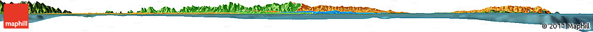 Political Horizon Map of Trinidad and Tobago, satellite outside