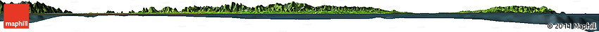 Satellite Horizon Map of Trinidad and Tobago, darken