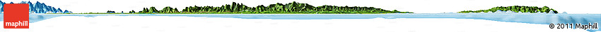 Satellite Horizon Map of Trinidad and Tobago, political shades outside