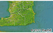 Satellite 3D Map of Nariva/Mayaro
