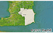 Shaded Relief 3D Map of Nariva/Mayaro, satellite outside
