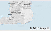Silver Style 3D Map of Nariva/Mayaro