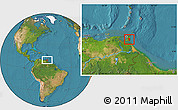 Satellite Location Map of Nariva/Mayaro