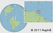 Savanna Style Location Map of Nariva/Mayaro