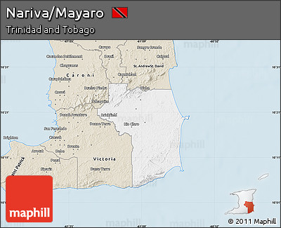 Classic Style Map of Nariva/Mayaro