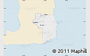 Classic Style Map of Nariva/Mayaro, single color outside